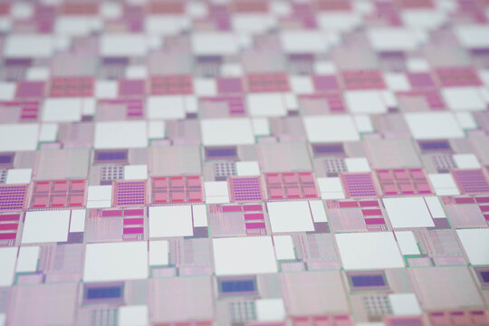 Silicon wafer for manufacturing semiconductor of integrated circuit.