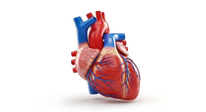 A detailed model of a human heart