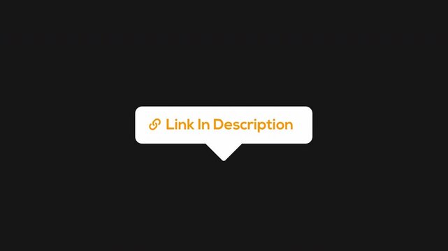 Link In Description Text Overlay Loop Animation Alpha Channel