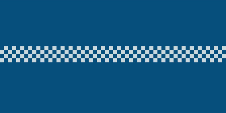 Vector Blue running track with horizontal checkered finish line and subtle texture. Sports concept suitable for race finish, competition, goal, and success themes.