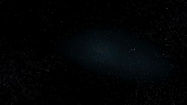 Stars and galaxy in outer space sky, black night universe with shiny starfield background
