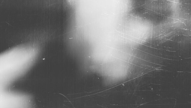 Vintage distressed old photo light leaks, film grain, dust and scratches transparent texture overlay with vignette border. Dirty grunge analog 8k widescreen retro effect background with copy space.