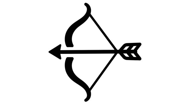 black arrow rotating symbol on white background