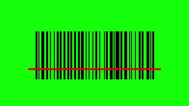 bar code scanning inventory product animation HD 4K