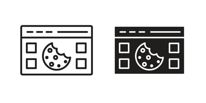 web Cookies icon. modern vector symbols set