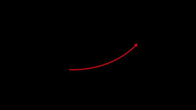 Abstract arrow business graph icon animation background &ndash; Business Success Rising Arrow Moving Up on Black Background 4K Loop