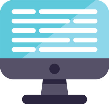 Computer screen showing abstract code or text for digital development