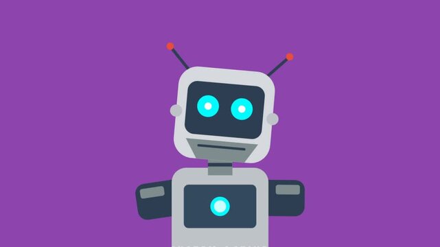 Modern technology concept Digital bot illustration with vibrant energy core