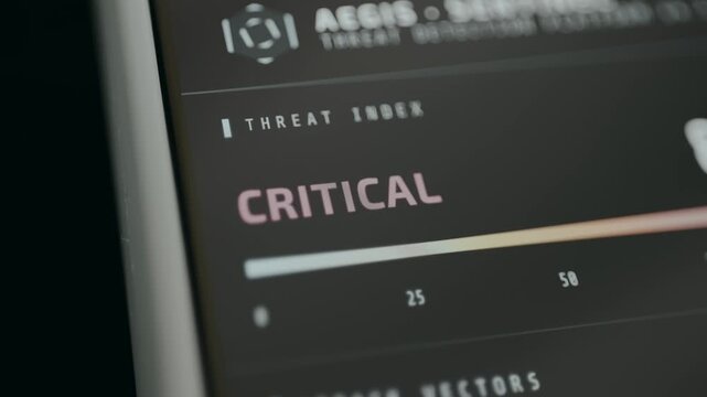 Threat Index is Critical from a Cyber attack detection system