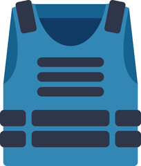 Obraz premium Blue bulletproof vest offering essential personal safety