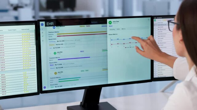 Healthcare Professional Reviews Patient Electronic Medical Records