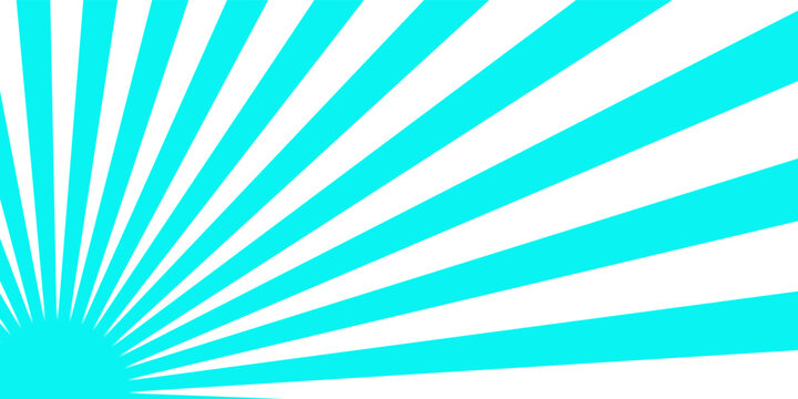 Sunburst pattern blue and white background design. Vintage sunrays illustration swirl line