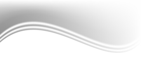 Obraz premium Grey wind lines element. Light gray curve speed effect. Air stream flow wavy motion trace. Wind blow wave concept. Swoosh and swirl stripe path design illustration. Vector gris swoosh background