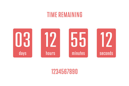 Countdown timer showing 3 days, 12 hours, 55 minutes, and 12 seconds