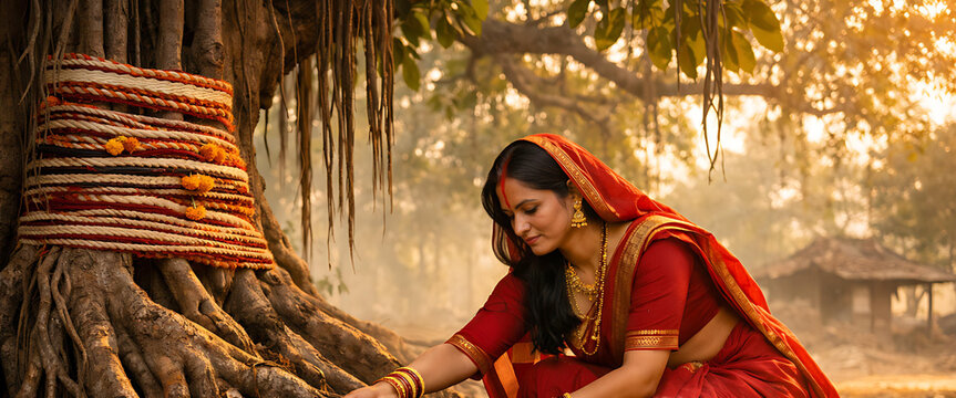 High Quality Image Vat Savitri Vat Purnima Savitri Vrat Traditional Puja and Fasting Ritual