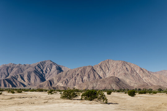 Midday View of the Desert in Anza Borrego CA