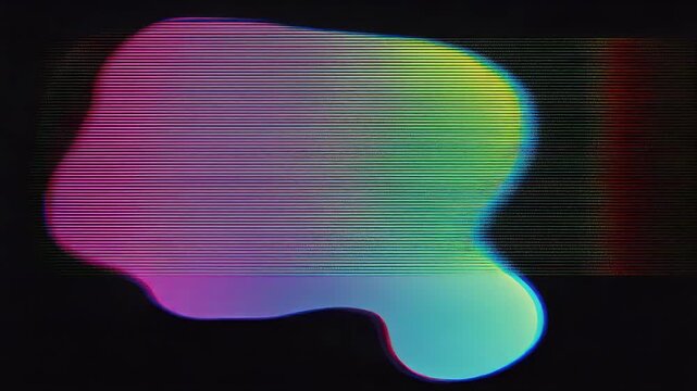 Black Grainy Texture with Amorphous Neon Gradient Blobs &ndash; Soft Digital Warps, Slow Light Refraction, Abstract Cinematic Motion Loop, Modern Visual Design