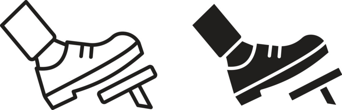 car pedal icon collection. Minimal icon and symbol