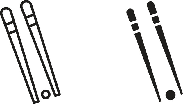Chopsticks icon collection. Minimal icon and symbol