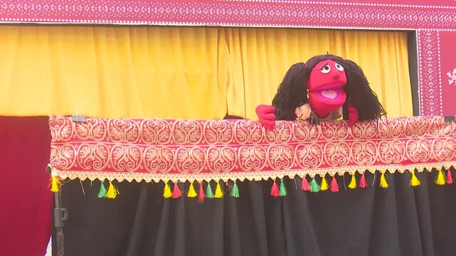 Vibrant Bangladeshi Puppet Show Theatre A Colorful Showcase of Traditional Folk Art Culture and Heritage