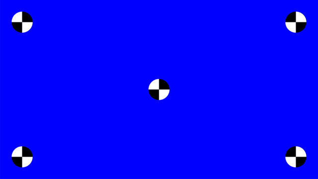 Blue screen chroma key with tracking points for video editing background replacement