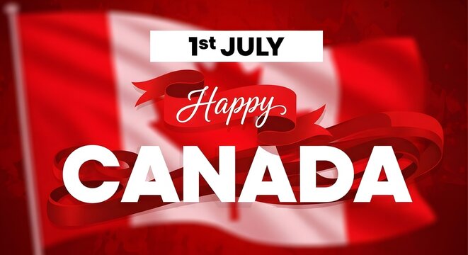 Canada day 1st july celebration a patriotic image honoring canada usa relations