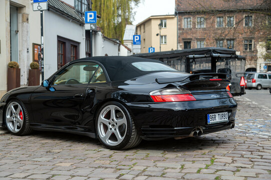 RUF 996 RTurbo cabriolet parked on a street in Krakow Poland