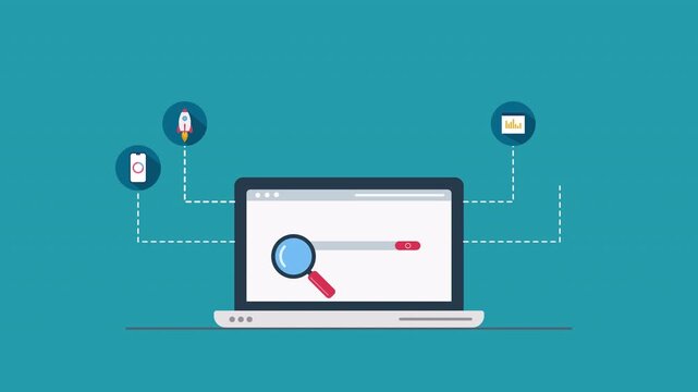 Search engine optimization. Seo. Website optimization concept.  Suitable for digital marketing presentations, websites, and blogs.