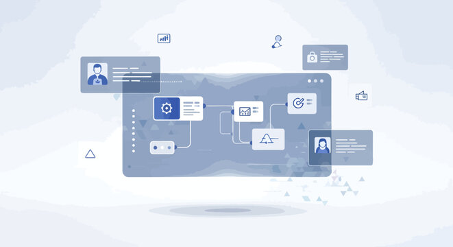Flowchart business process diagram.