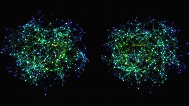 A macroscopic neural synapse network exhibiting instantaneous quantum entanglement and high-velocity electrical impulses in a perfectly seamless loop. Ideal for VJ loops, scientific documentaries, UI 