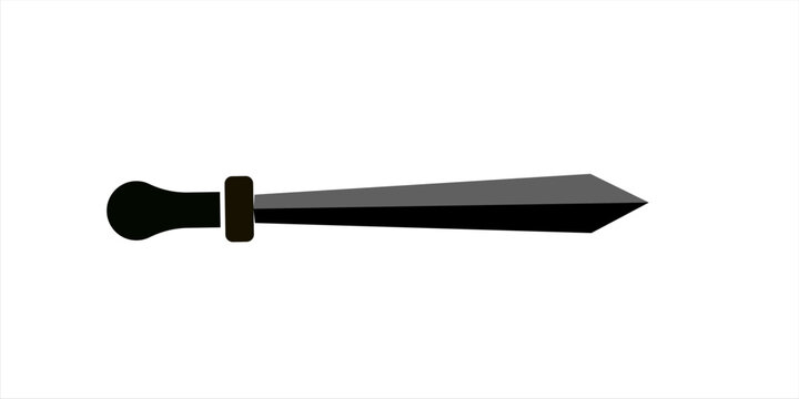 sword silhouette - vector illustration