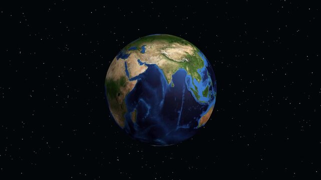 3D Earth Animation Zooming into Limerick Ireland with Geographic Data