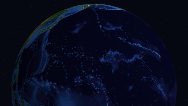 Cinematic Zoom From Space to Thimphu Bhutan at Night