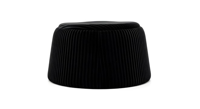 Traditional Indonesian Black Peci (Kopiah) Isolated on White Background &ndash; Muslim Cap Product Photo