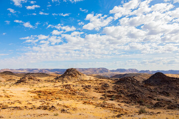 Naklejka premium Sparse desert views in the Augrabies National Park