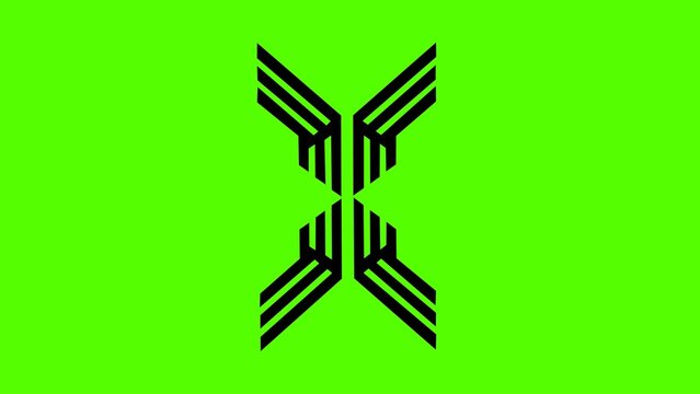 A modern abstract letter "Y" logo featuring a symmetrical wing-inspired geometric line design. The clean and minimal style with sharp angles and parallel lines gives a futuristic and professional look