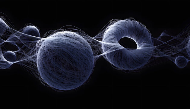 3d rendered illustration of abstract objects