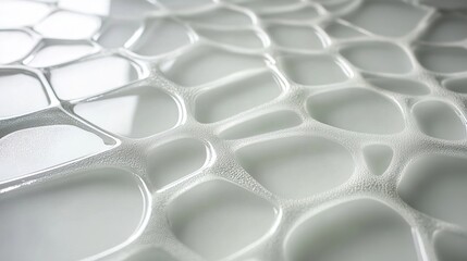 Fototapeta premium Elegant web background with interlocking shiny glass stones for modern and minimal design trends.