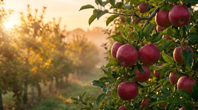 A pixelated image of a tree with apples