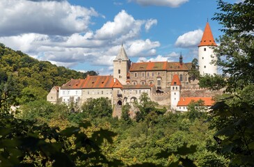 Obraz premium Krivoklat Castle Royal medieval Gothic Castle Czech