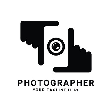 logo camera in photographer hands