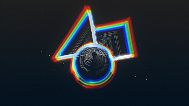 Vintage Metallic Shine Glitchy Zoom Out Logo Reveal