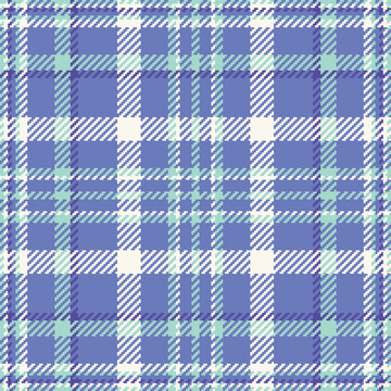 Vibrant blue and mint green tartan plaid pattern featuring a modern pixelated style. Perfect for textile design, seasonal backgrounds, and fashion projects. A classic yet fresh design.