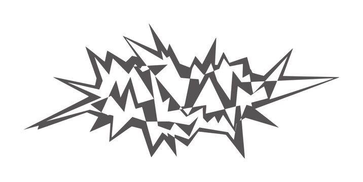 Dark gray sharp geometric abstract explosion white angular