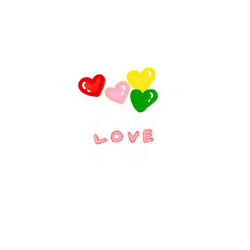loves on balloons