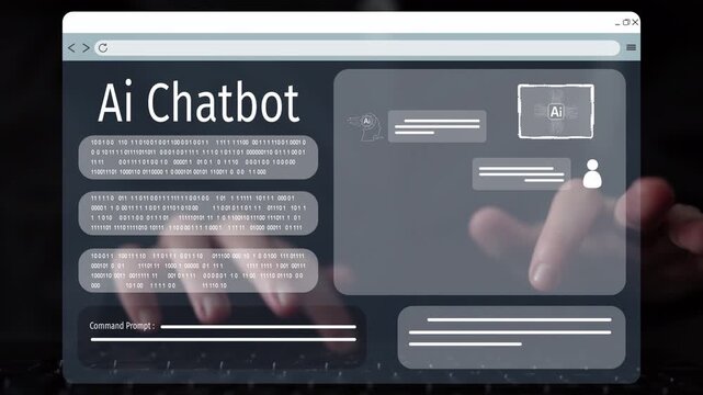 AI Virtual Assistant Artificial Intelligence Chatbot Controlled by Prompt Engineering for Explainable Generative AI information and LLM Deep Learning Technology for Smart Business Work Support. Muxer