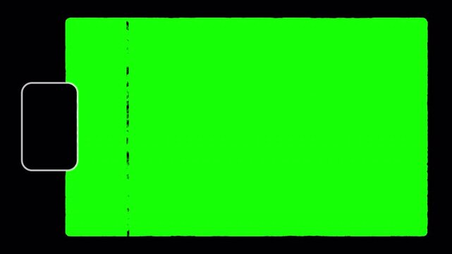Vintage super 8 mm film overlay with grunge, noise, scanline for editing. Cinema strip frame with distressed on green screen for overlay. Retro 8mm film strip overlay with rough edge texture. 4K Video