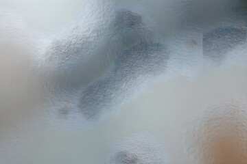 Fototapeta premium Blurred frosted glass texture with cool blue and grey light gradients