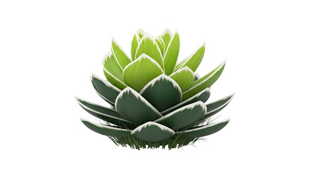 Fototapeta premium Variegated Succulent Plant with Grass