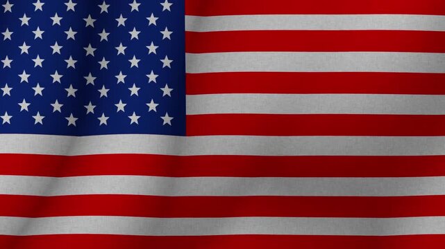 The flag of the USA. The evolving Country of USA flag in 3d format. 1080p HD animation for presentation